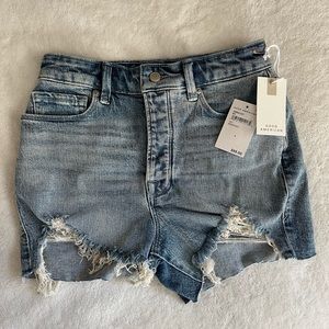 Good American Bombshell Denim Distressed Shorts